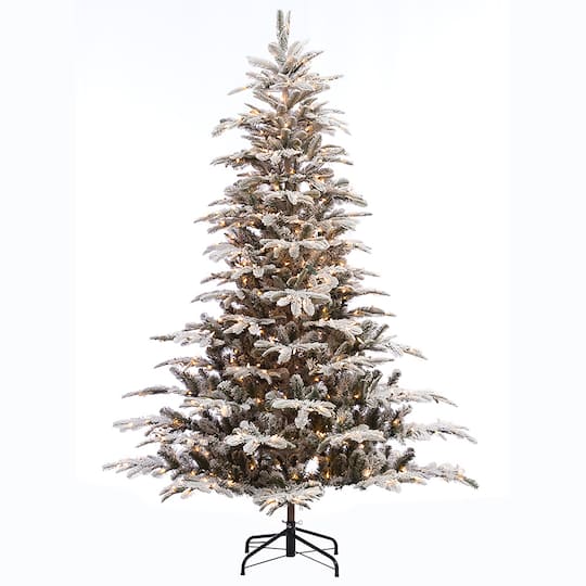 7.5Ft Pre-Lit Aspen Fir Artificial Christmas Tree, Clear Lights By Puleo International in Green | 7.5 ft | Michaels®